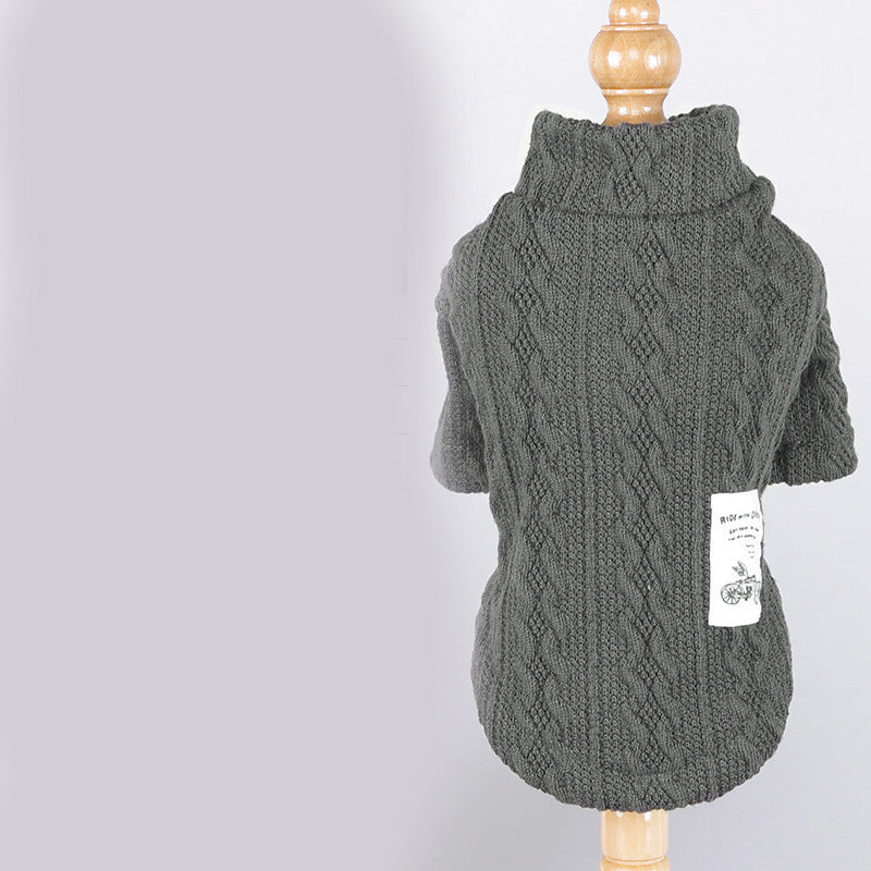 Warm Knitted Pet Sweater For Comfort Wear
