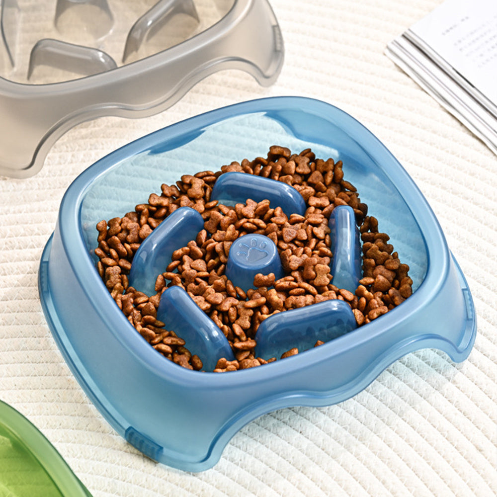 Pet Anti Choking Slow Feeding Water Bowl Dish