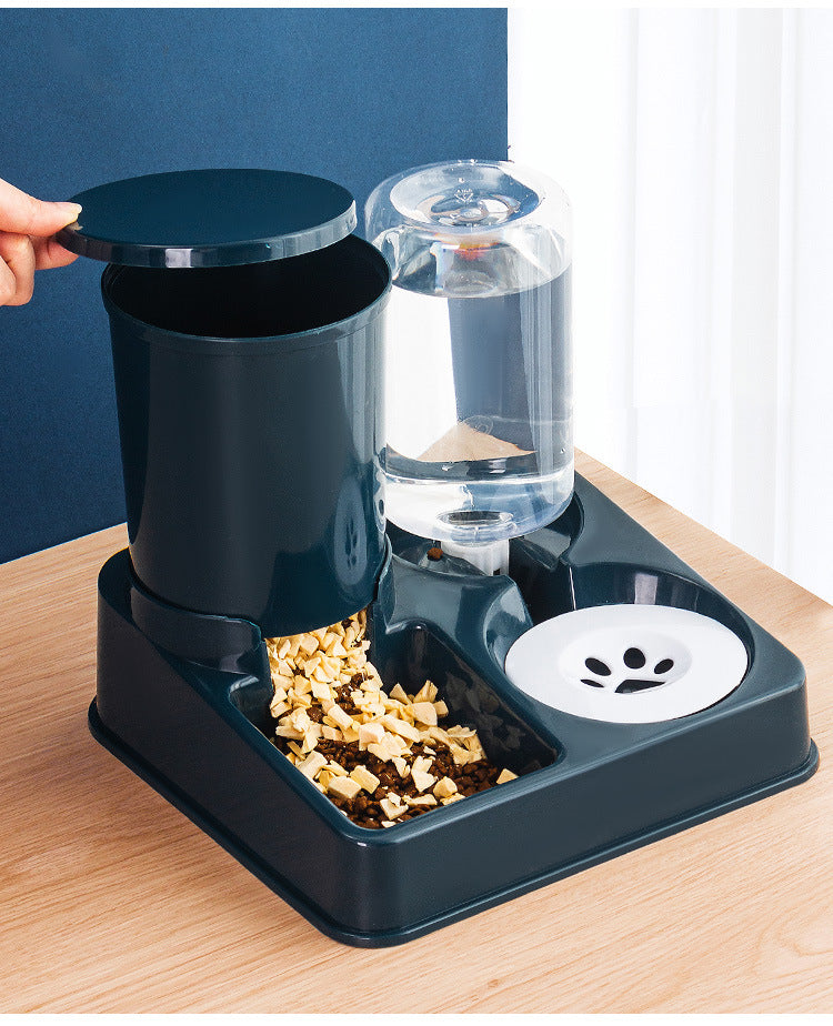 Automatic Pet Feeding Bowl And Basin Combined Device