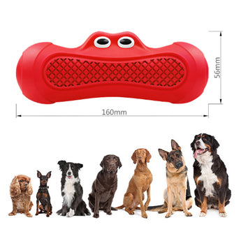 Vocal Rugby Shaped Pet Toy Natural Rubber Bite Resistant
