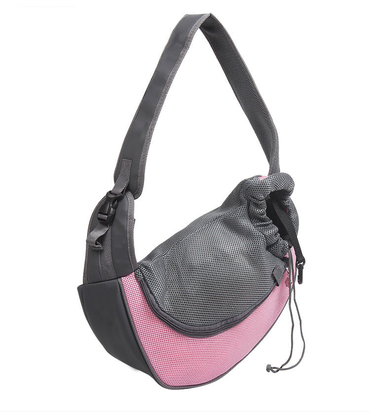 Mesh Oxford Pet Carrier Shoulder Bag For Outdoor Travel And Comfort