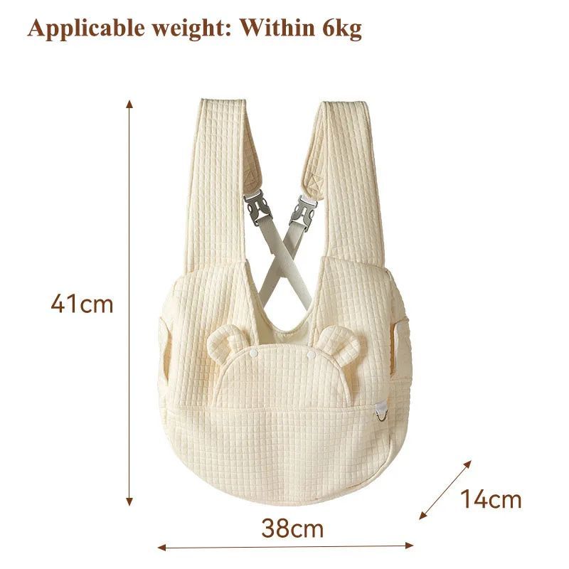 Pet Backpack Comfort Breathable Cross Design Travel Carrier Bag Accessories