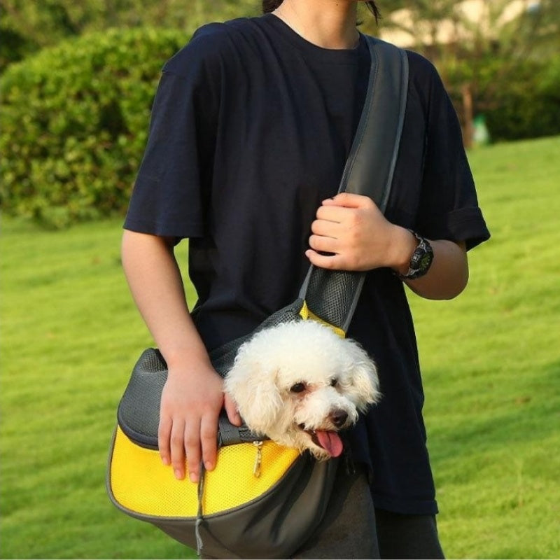 Mesh Oxford Pet Carrier Shoulder Bag For Outdoor Travel And Comfort
