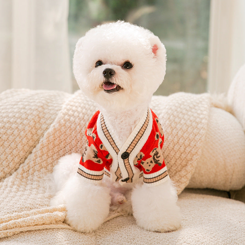 Simple Warm Knitted Pet Sweater For Comfort