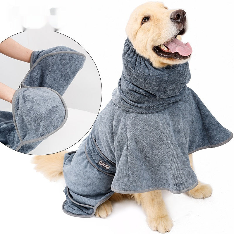 Quick Dry Water Absorbent Pet Bath Towel Cotton Material