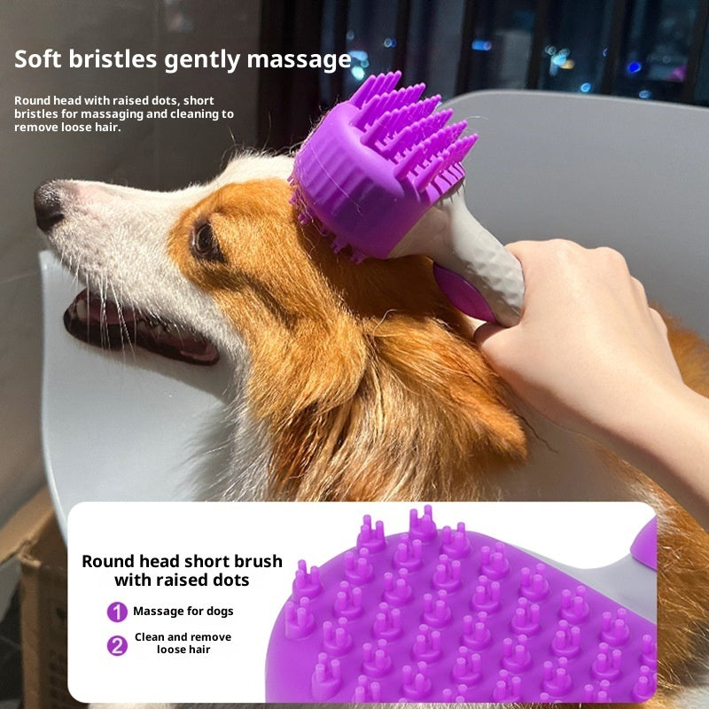 Pet Shower Brush For Bath And Hair Cleaning