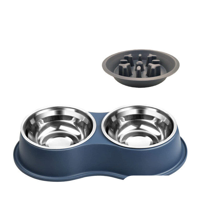 Removable Pet Slow Feeding Bowl Anti Gulp Design