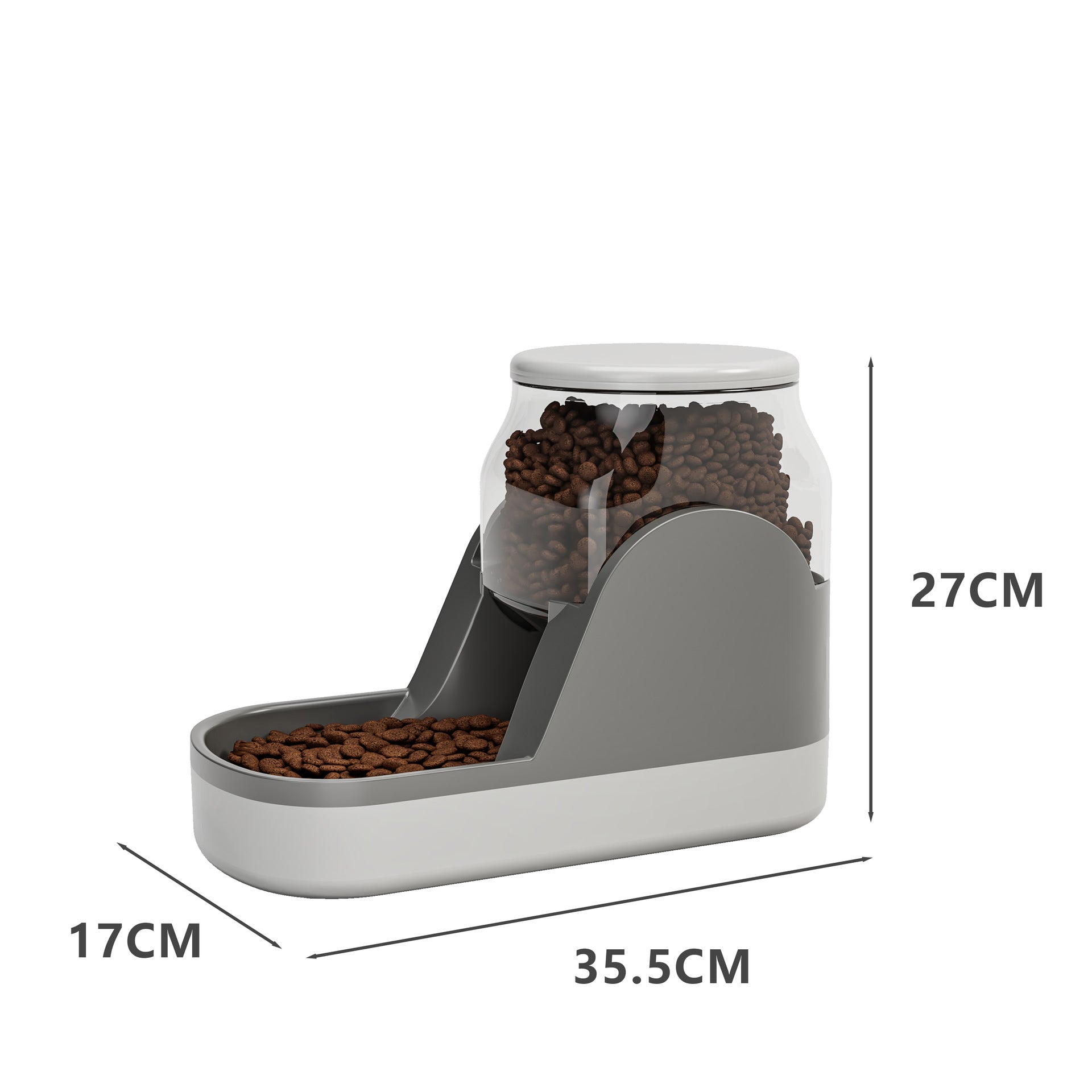 Automatic Pet Food And Water Dispenser With Large Capacity