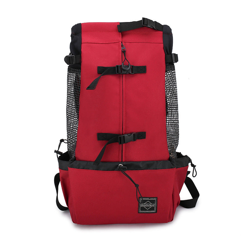 Portable Pet Backpack Carrier For Outdoor Travel And Comfort