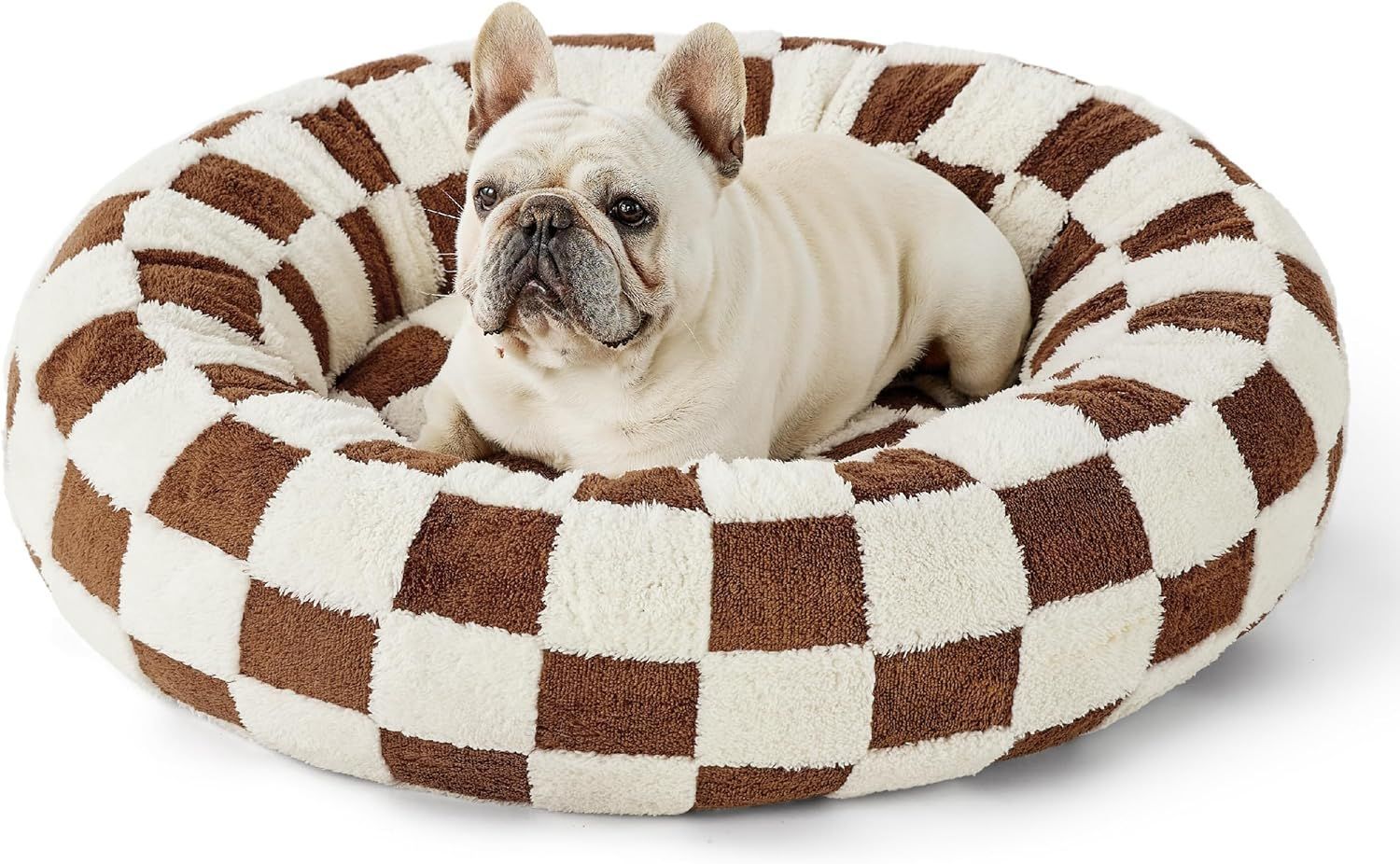 Round All Season Warm Pet Bed For Comfort Sleep