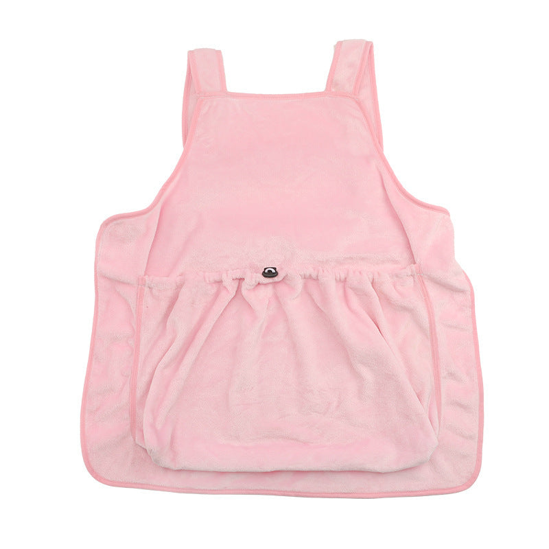 Plush Hanging Chest Pet Carrier Pouch For Outdoor Travel And Comfort