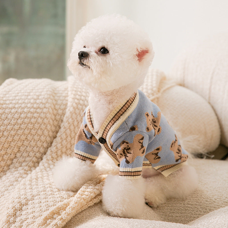 Simple Warm Knitted Pet Sweater For Comfort