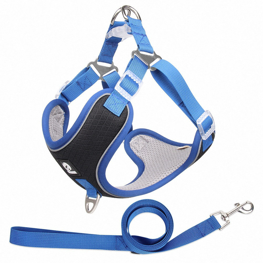 Adjustable Breathable Pet Harness With Leash Set