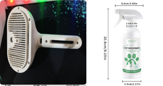Self Cleaning Pet Grooming Comb With Mist Dematting Brush