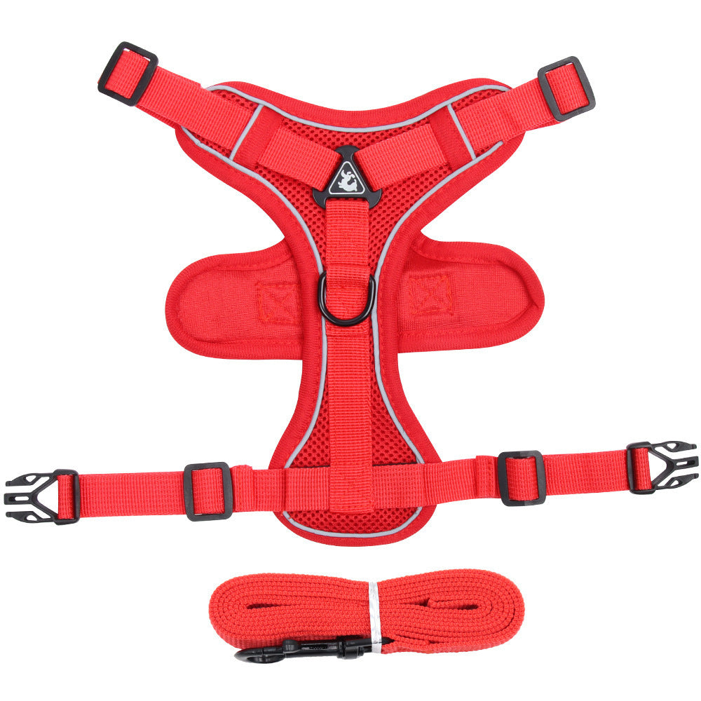 Pet Harness Vest Chest Strap With Leash