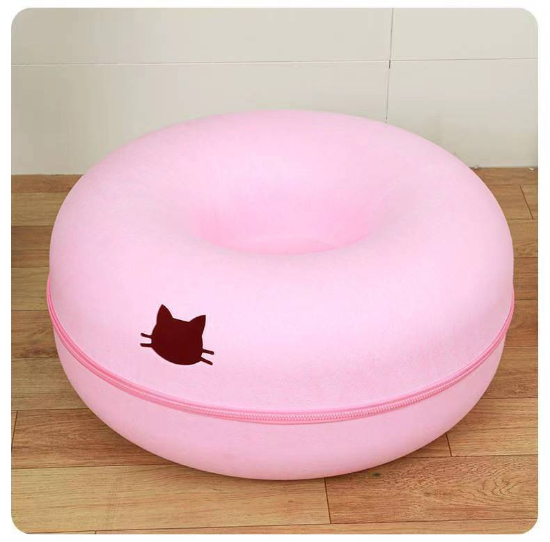 Comfortable Round Pet Tunnel Bed For Rest And Play