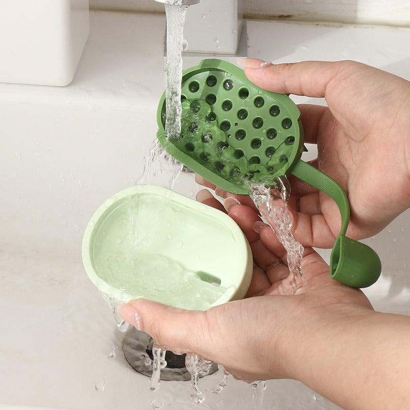 Soft Gel Pet Bath Brush Shampoo Massager Tool