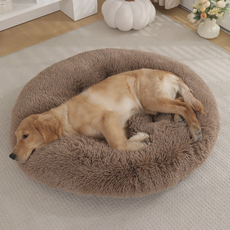Pet Round Plush Warm Sleep Bed House Mat