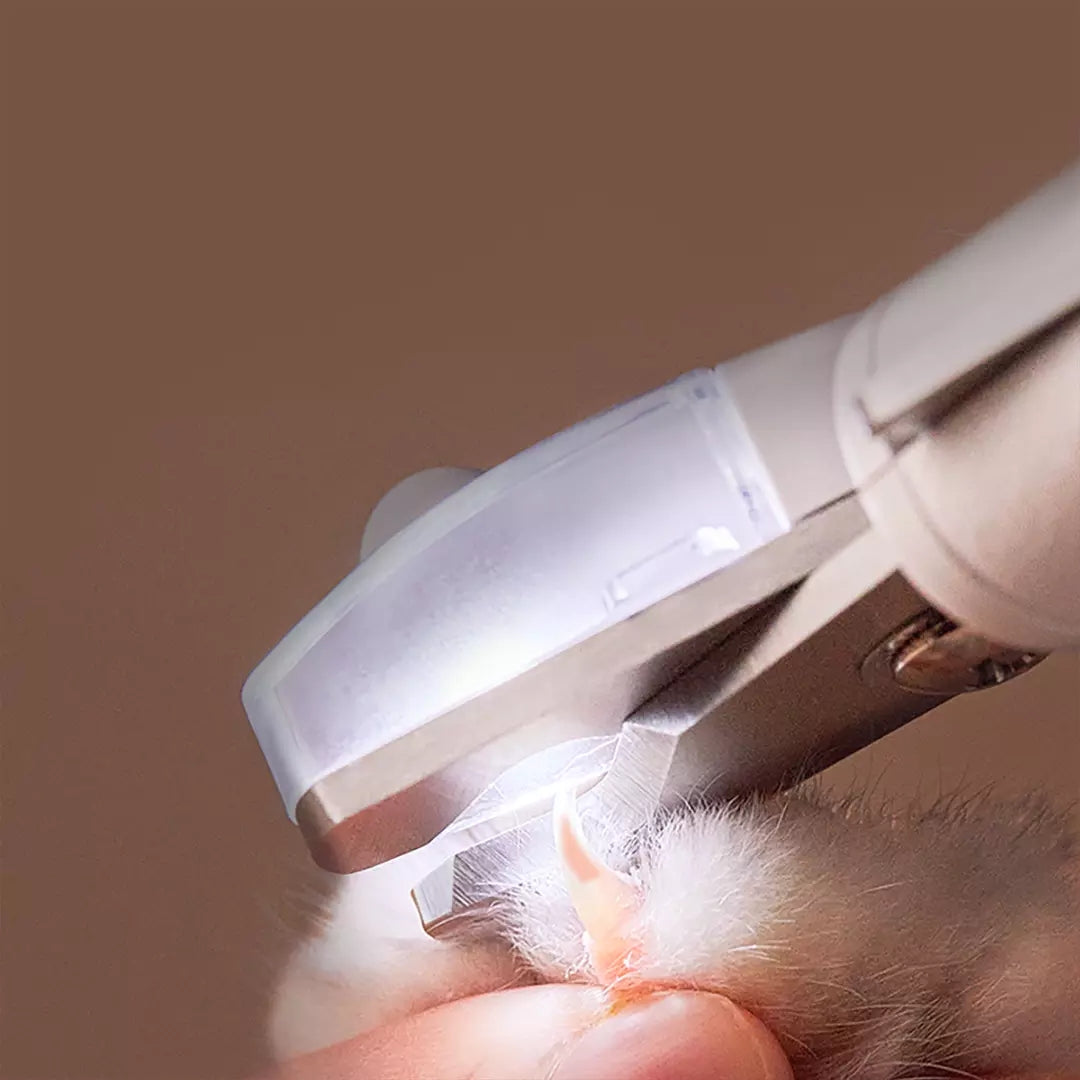 LED Light Pet Nail Clipper Scissors Trimming Tool