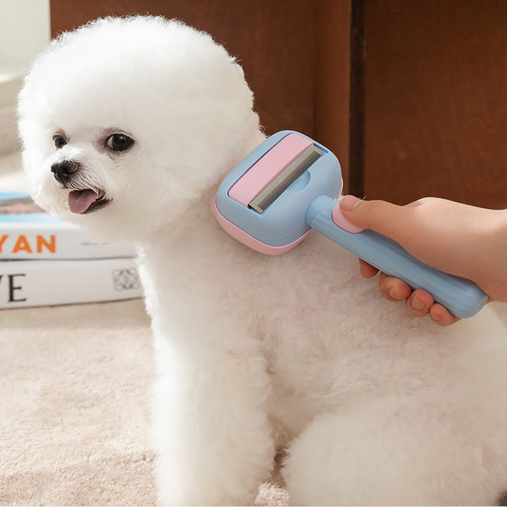 Pet Deshedding Grooming Brush For Hair Removal And Shedding Control