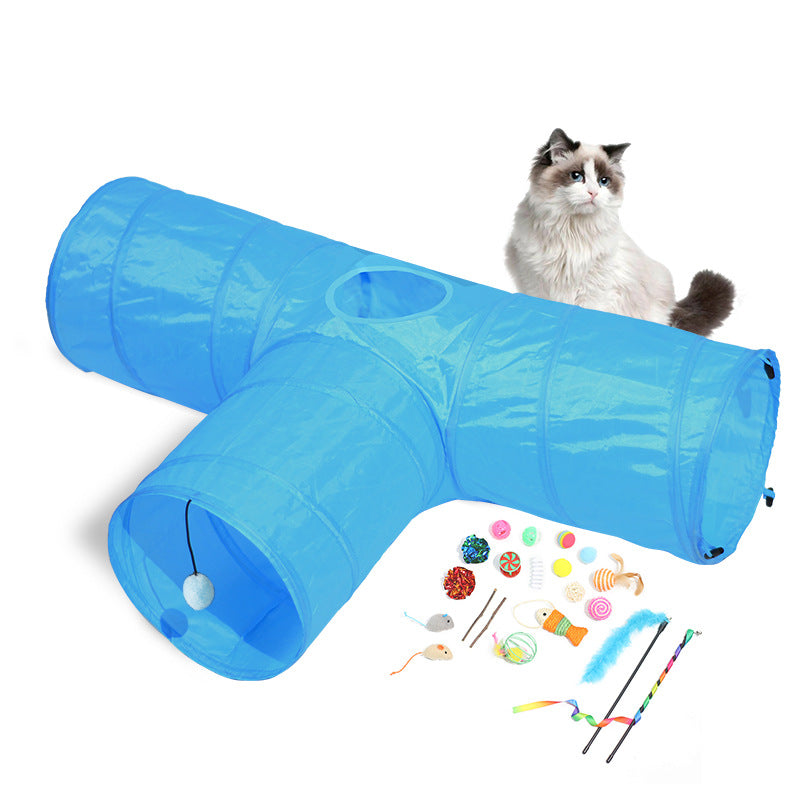 Foldable Pet Tunnel Climbing Toy For Exercise And Play