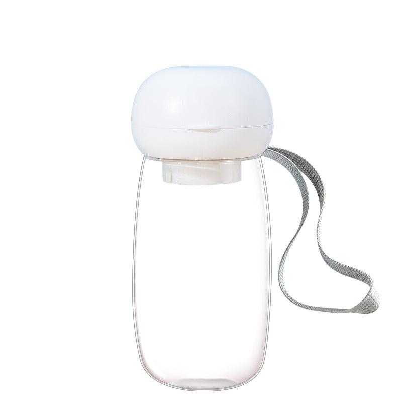 Portable Pet Travel Water Bottle With Drinking Bowl And Lanyard