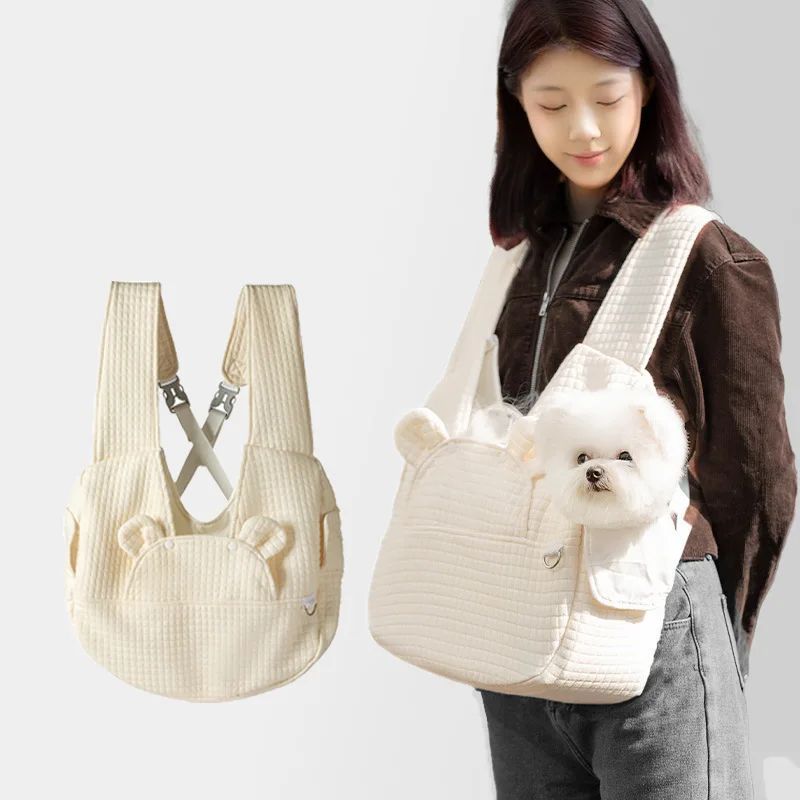 Pet Backpack Comfort Breathable Cross Design Travel Carrier Bag Accessories
