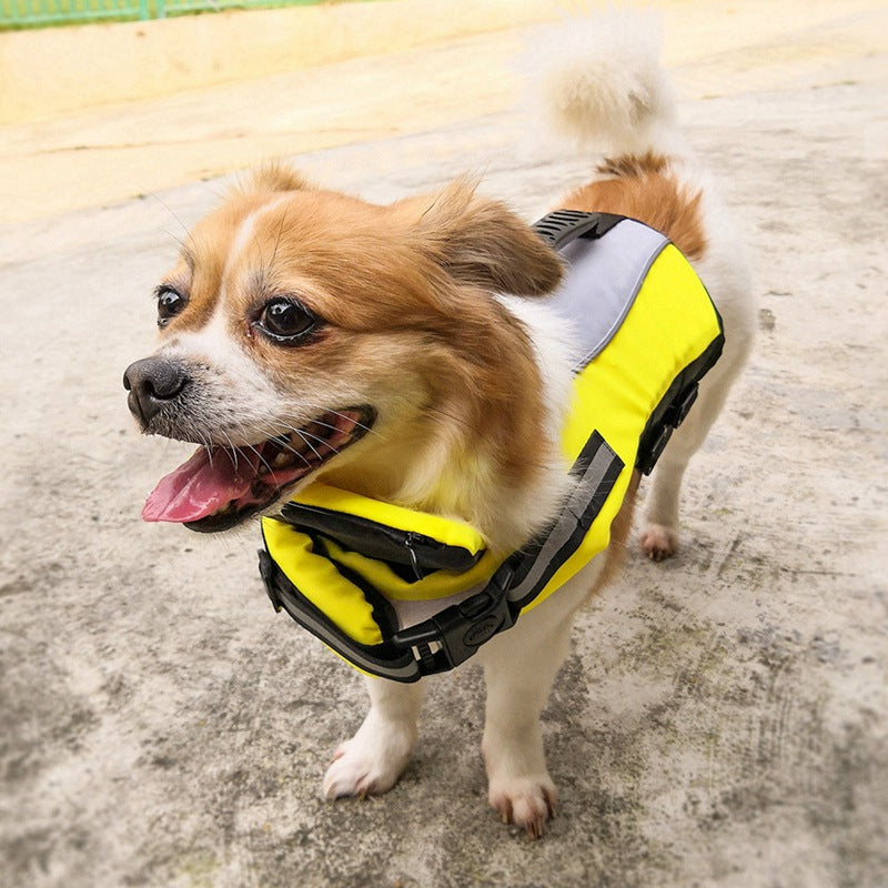 Reflective Nylon Pet Life Jacket With Airbag Safety Design