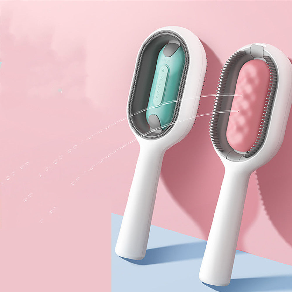Pet Grooming Dematting Brush With Hair Collection Tank