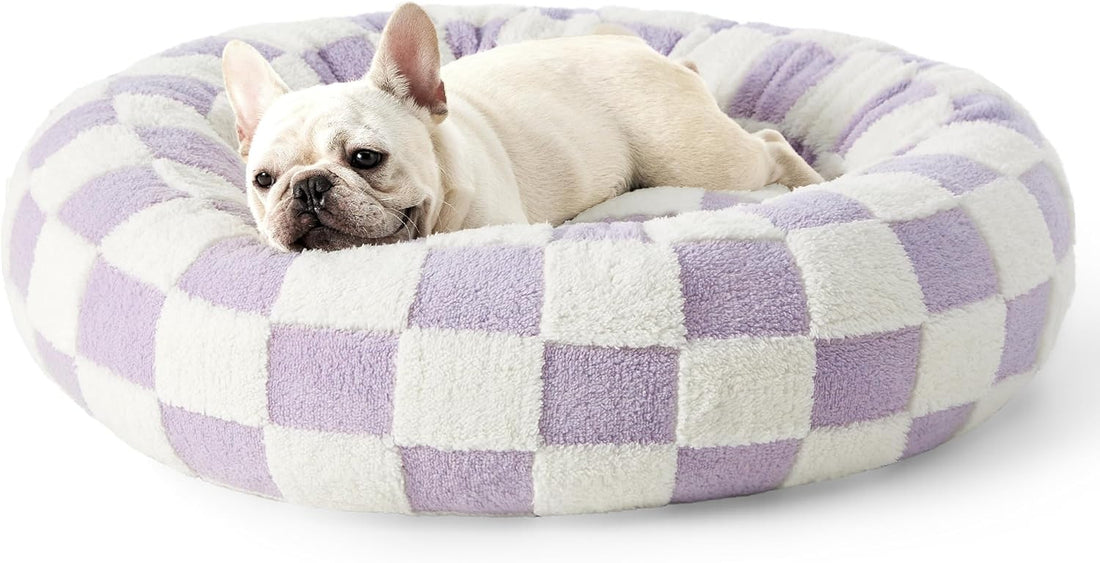 Round All Season Warm Pet Bed For Comfort Sleep