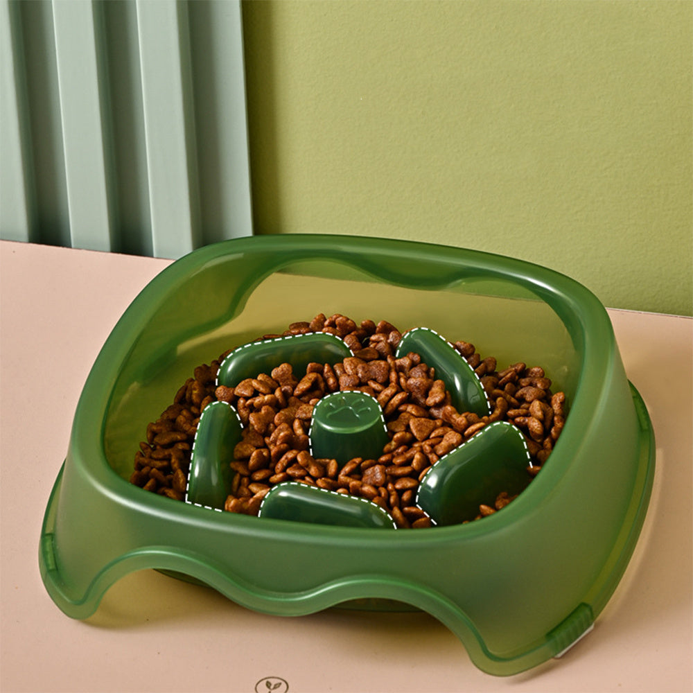 Pet Anti Choking Slow Feeding Water Bowl Dish