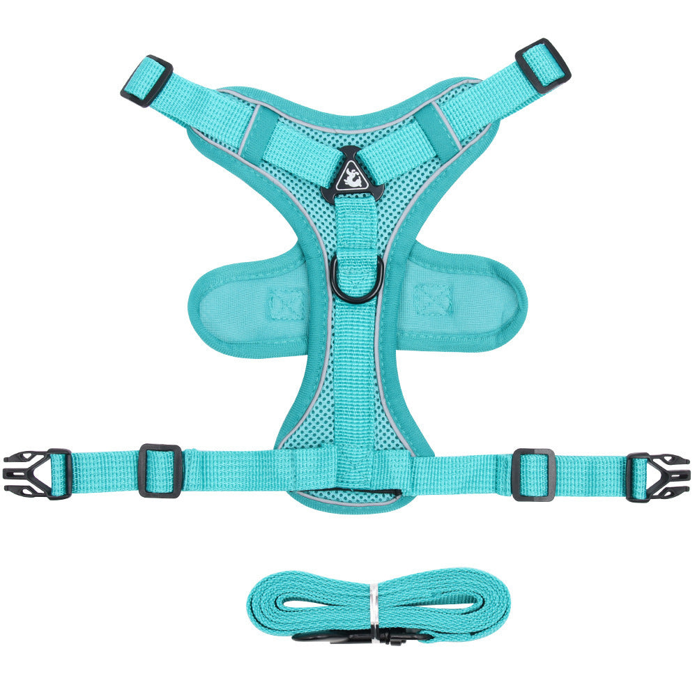Pet Harness Vest Chest Strap With Leash