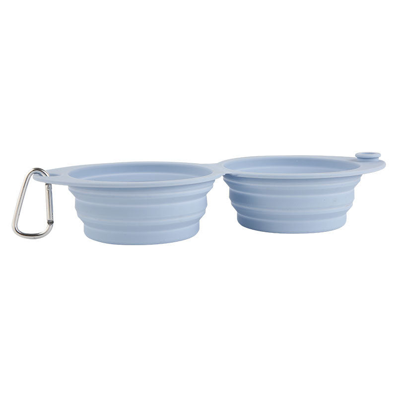 Pet Silicone Foldable Portable Feeding Bowl Outdoor Use