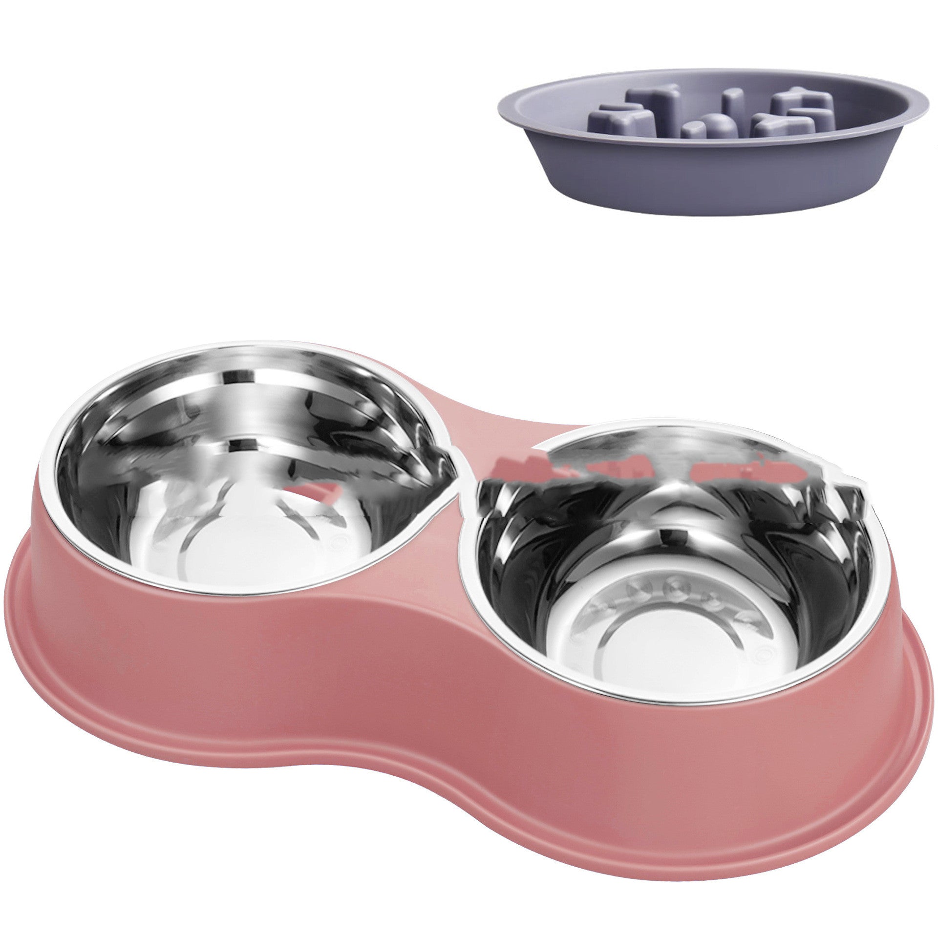 Removable Pet Slow Feeding Bowl Anti Gulp Design