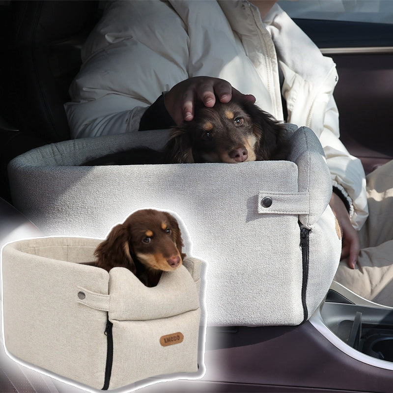 Portable Pet Car Seat Bed For Safe Travel And Comfort