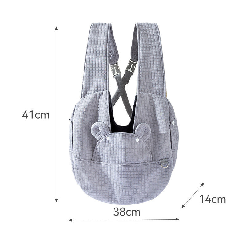 Pet Backpack Comfort Breathable Cross Design Travel Carrier Bag Accessories
