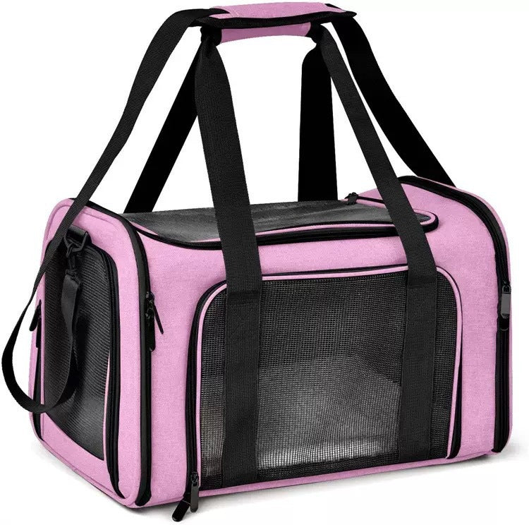 Pet Carrier Bag Portable Foldable Handheld Travel Design