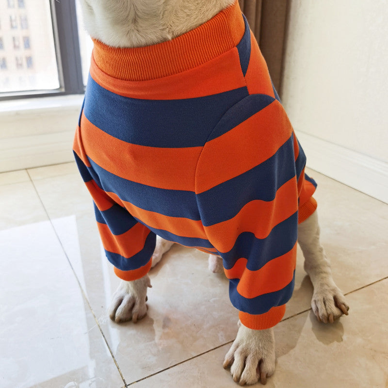 Striped Cotton Pet T Shirt Fashion Cute Simple Style