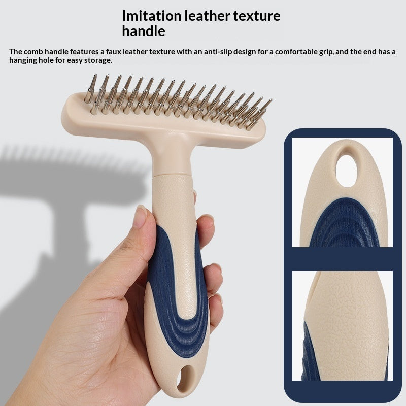 Pet Grooming Brush Detangling Loose Hair Removal Tool