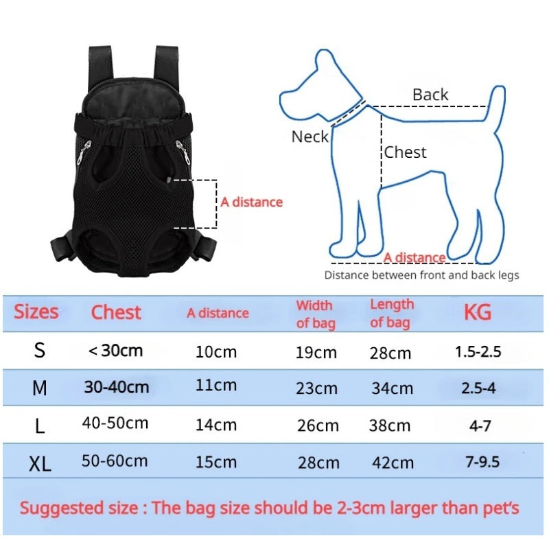 Breathable Adjustable Pet Backpack Carrier For Small Pets Hiking Travel