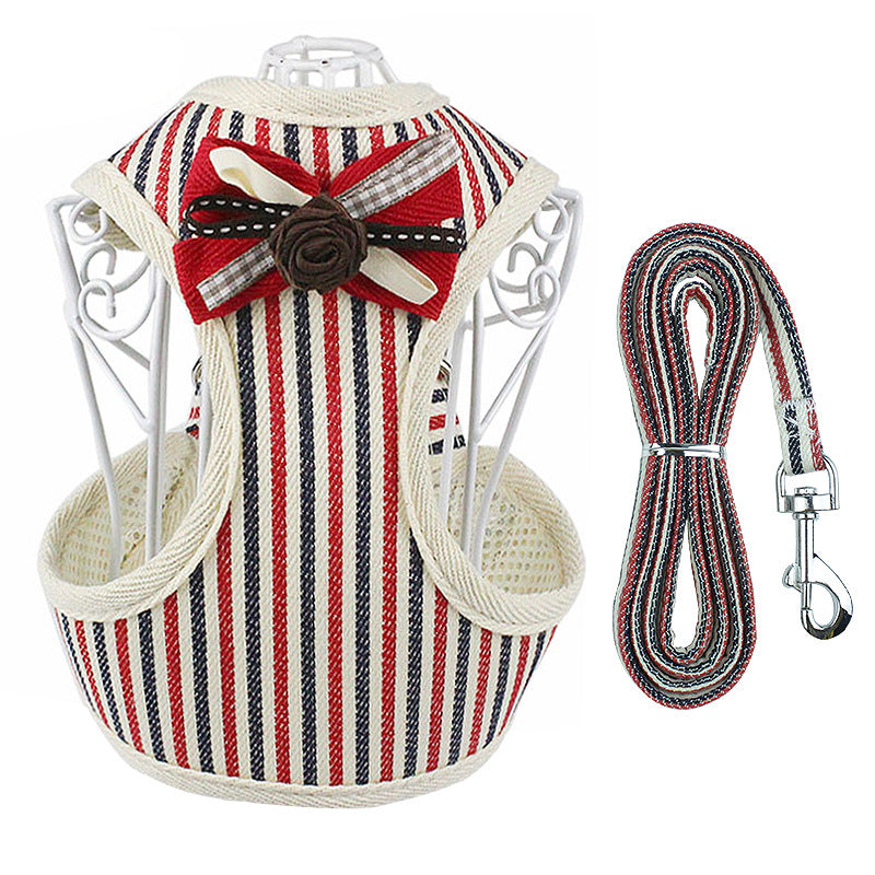 Vest Style Pet Chest Strap Leash Adjustable Walking Harness
