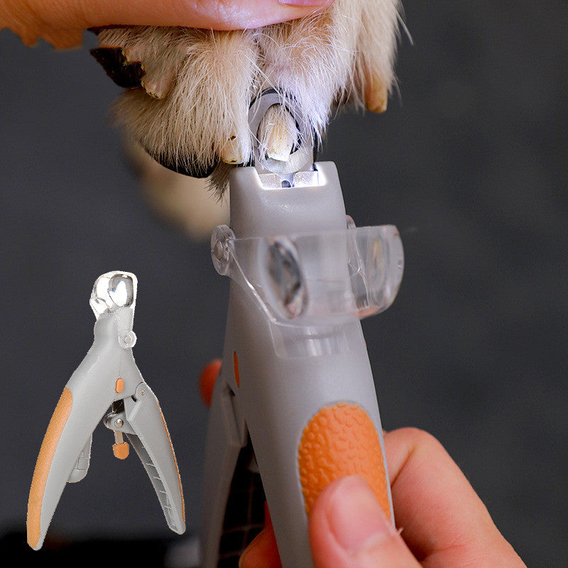 Pet LED Nail Scissors Claw Care Clippers Tool