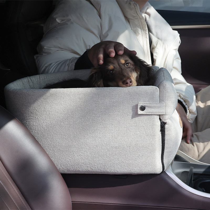 Portable Pet Car Seat Bed For Safe Travel And Comfort