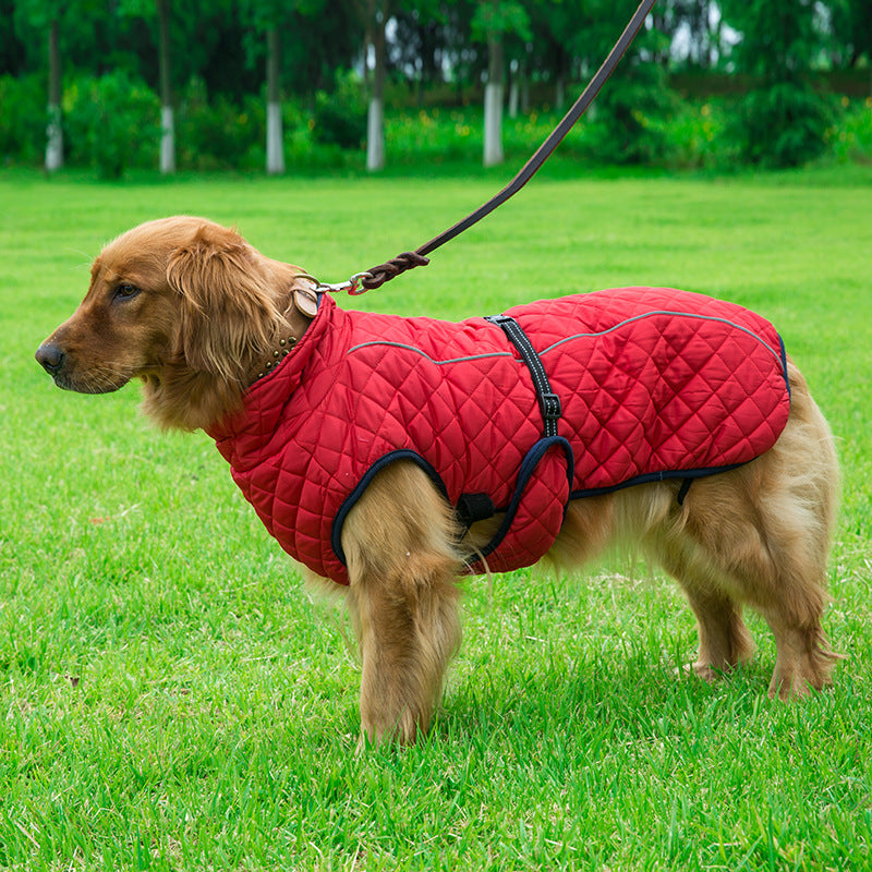 Adjustable Warm Cotton Pet Jacket For Comfort