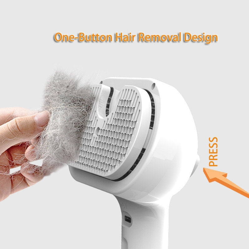 Self Cleaning Pet Grooming Comb With Mist Dematting Brush