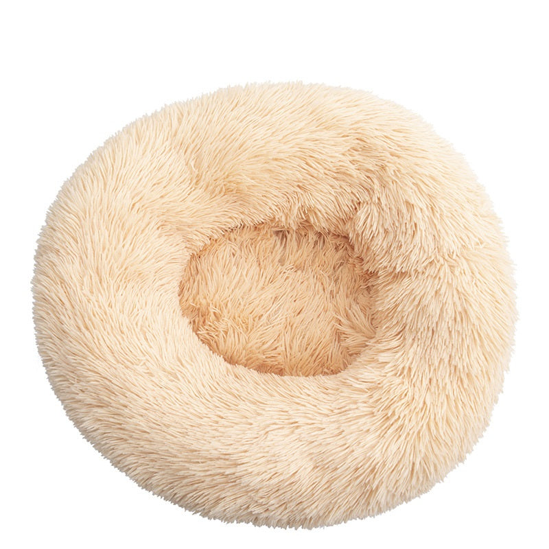 Round Cotton Pet Winter Sleeping Bed For Warm Comfort