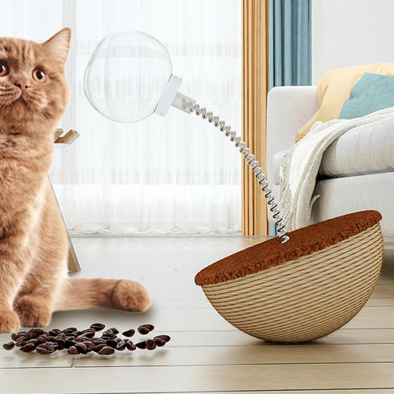 Interactive Self Balancing Pet Food Puzzle Slow Feeder Toy