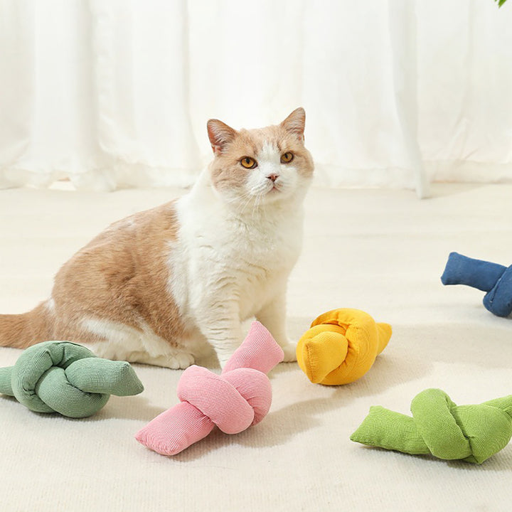 Natural Cotton Knot Rope Chew Toy For Pets