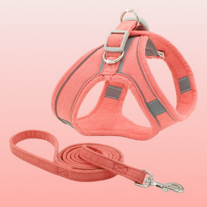 Vest Style Pet Chest Harness Adjustable Walking Leash