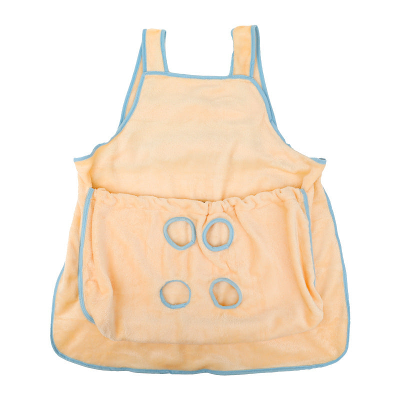 Plush Hanging Chest Pet Carrier Pouch For Outdoor Travel And Comfort